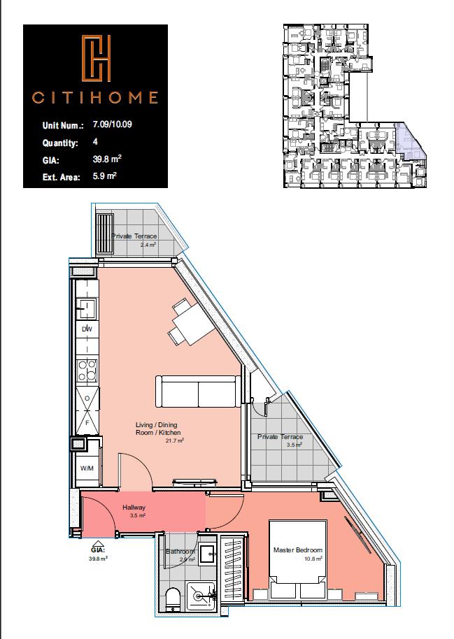 Image of Apartment - 1 Bedrooms - 1 Bathrooms for Rental in CitiHome-Gibraltar, Image 7